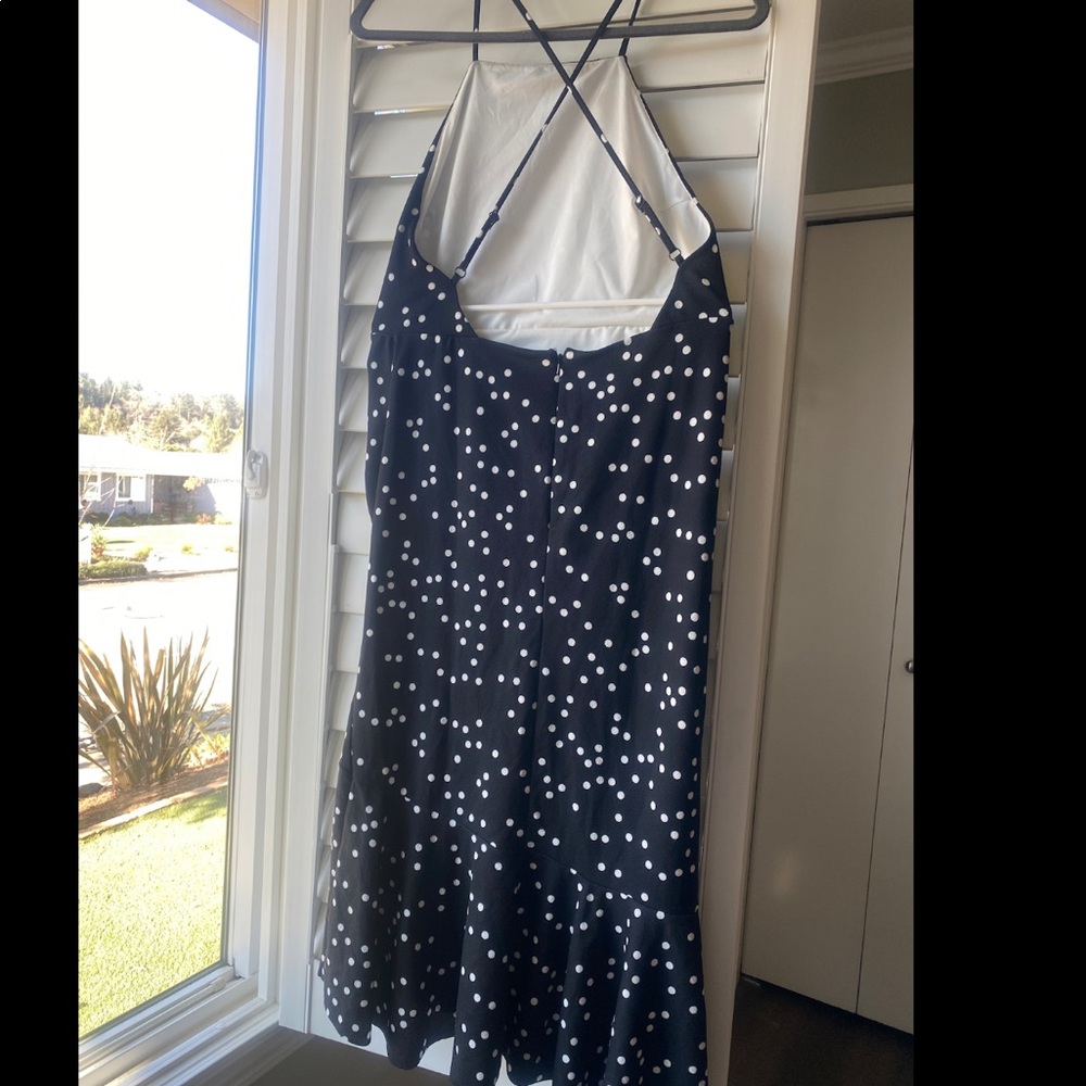 ASOS Rouched PolkaDot Dress - Picture 5 of 8